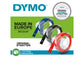 Nastri a rilievo per etichettatrici Dymo vinile 9 mm x 3 m bianco/nero blister da 3 - S0847730