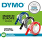 Nastri a rilievo per etichettatrici Dymo vinile 9 mm x 3 m bianco/nero blister da 3 - S0847730