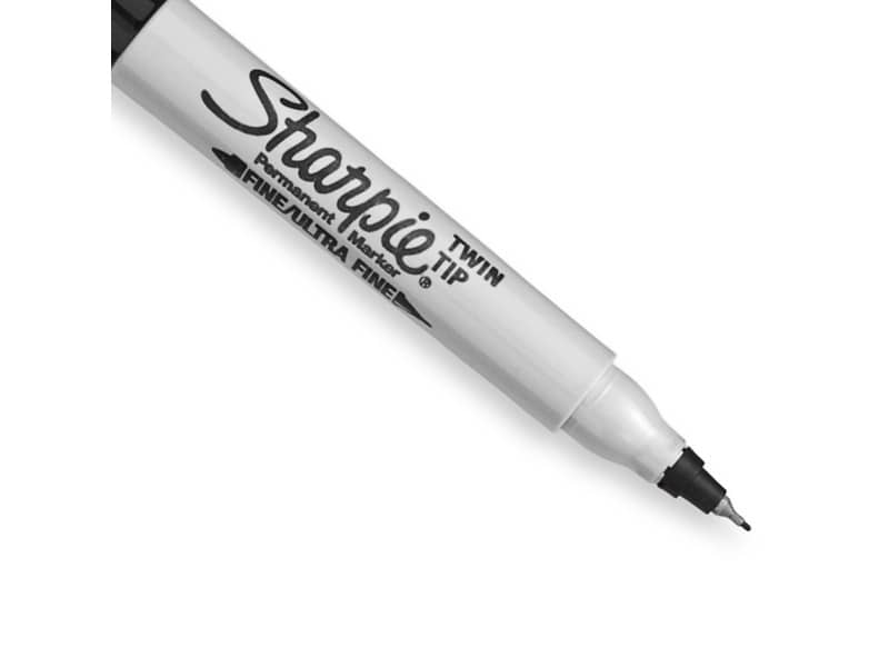 Marcatore permanente Sharpie Twin Tip EF F a doppia punta conica 1-0,5 mm nero S0811100