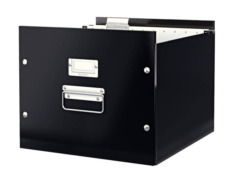 Contenitore per cartelle sospese Leitz CLICK & STORE A4 nero 35,7x28,5x36,7 cm 60460095