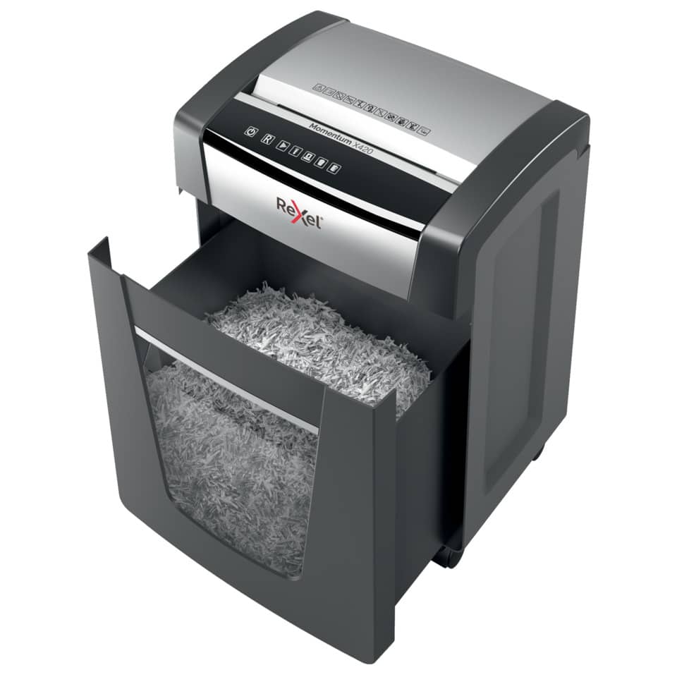 Distruggidocumenti uso moderato Rexel Momentum X420 taglio a frammenti 2104578EU