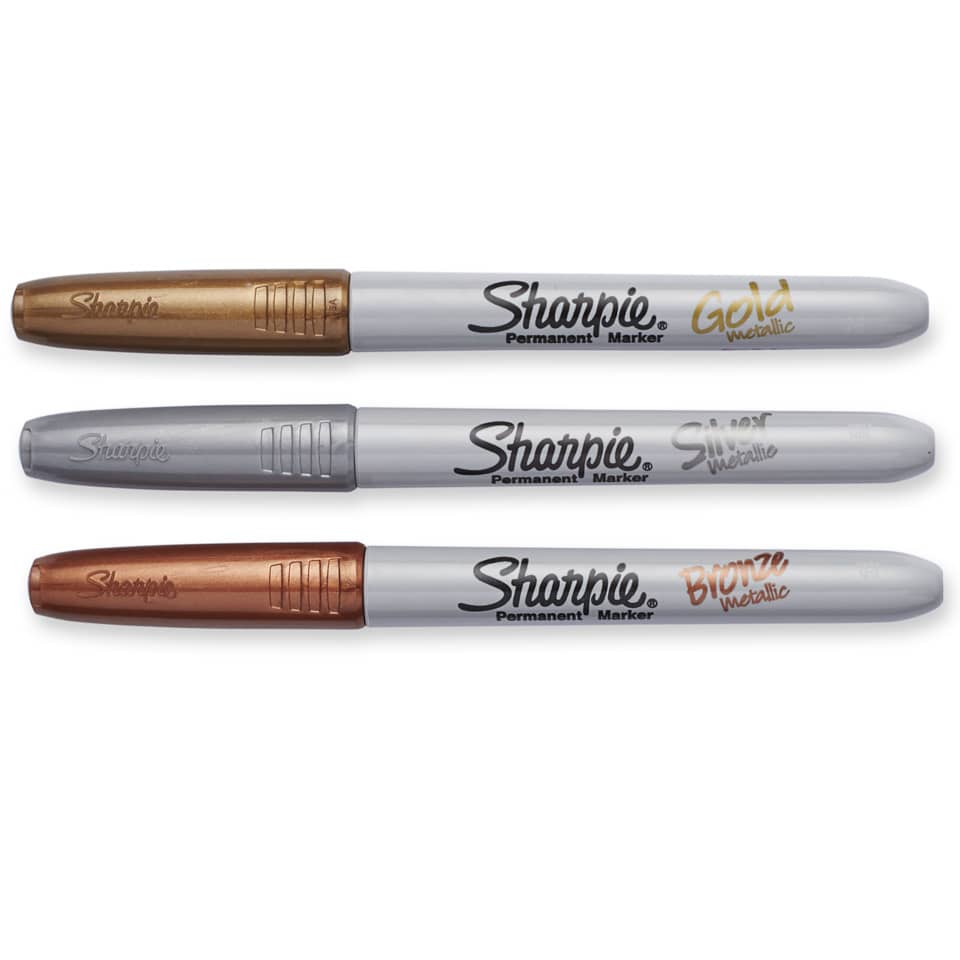 Marcatore permanente Sharpie Metallic F punta conica 3 mm oro 1891062