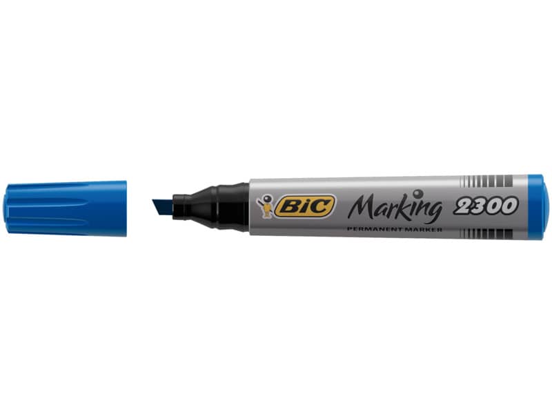 Marcatore permanente BIC Marking 2300 punta scalpello 3,7-5,5 mm blu 8209253