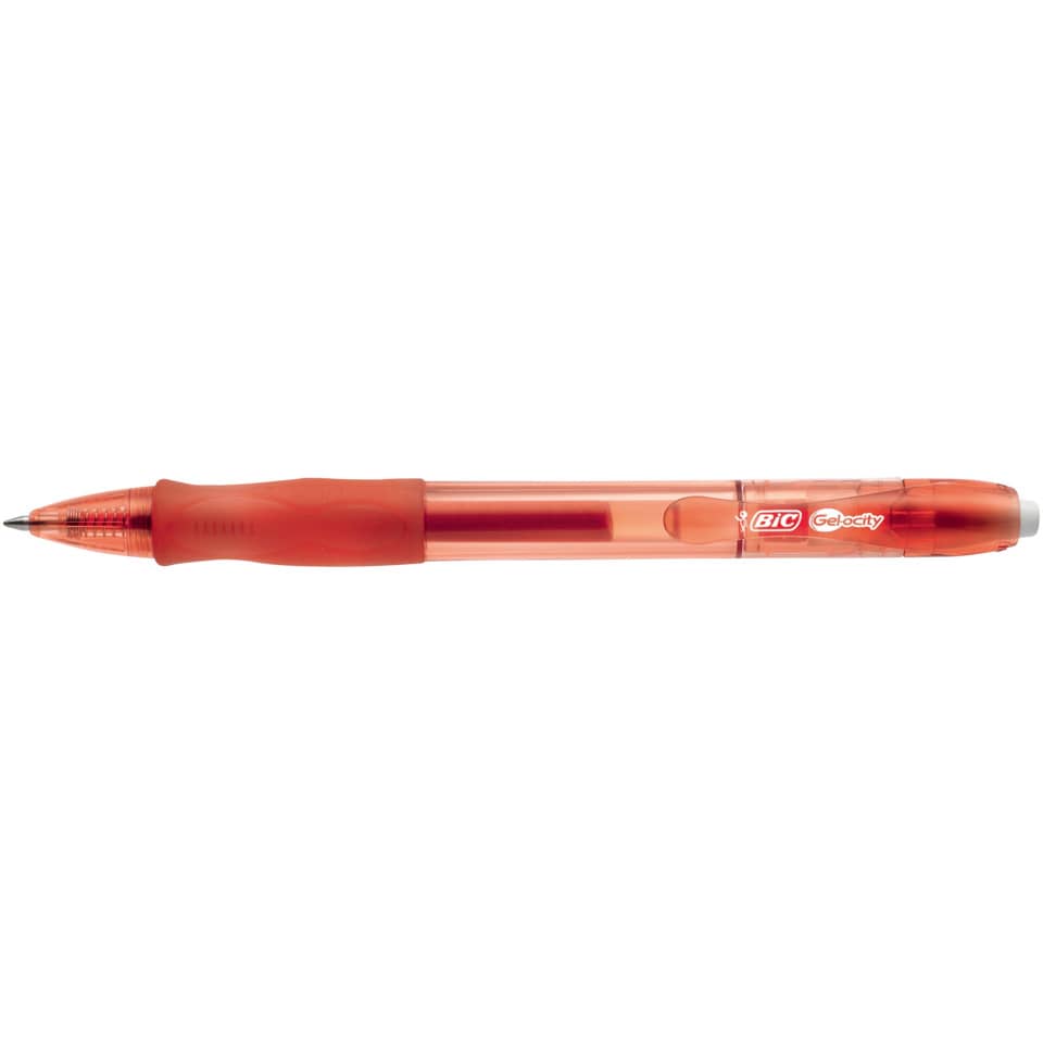 Penna gel a scatto BIC Gel-ocity 0,7 mm rosso 829159