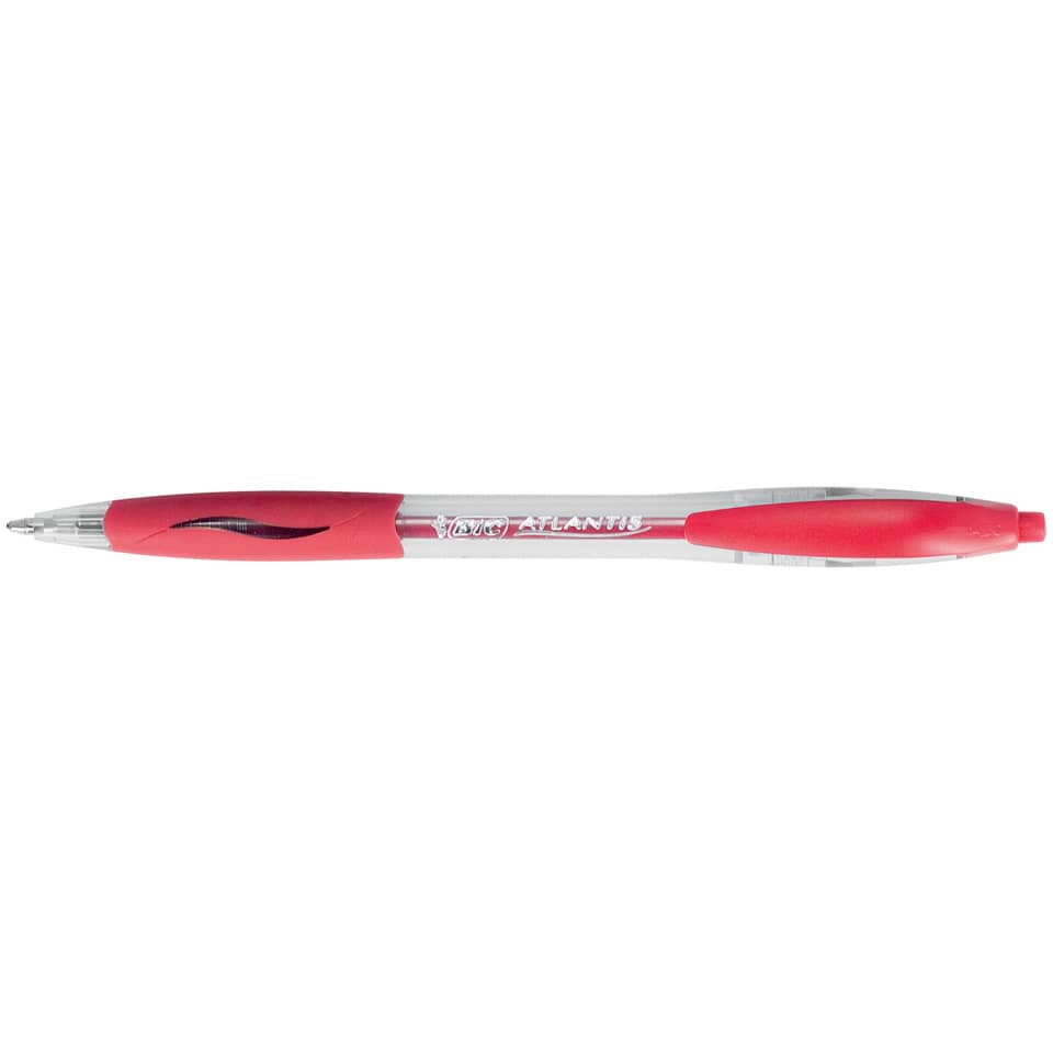 Penna a sfera a scatto BIC Atlantis Classic NF M 1 m rosso 8871331