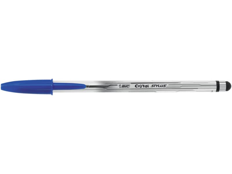 Penna a sfera BIC Cristal Stylus M 1 mm blu 926388