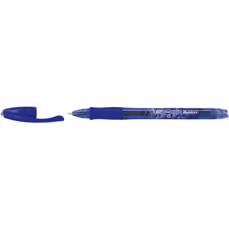 Penna gel cancellabili BIC Gel-ocity Illusion M 0,7 mm blu 943440