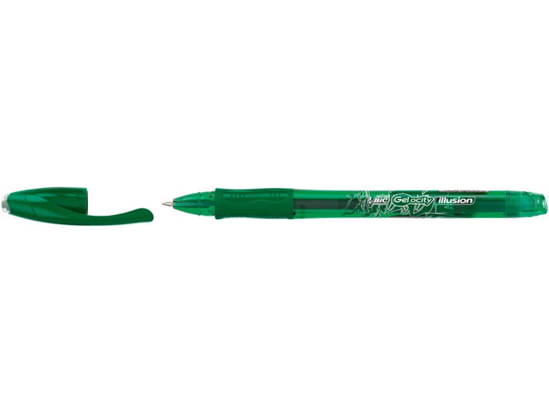 Penna gel cancellabili BIC Gel-ocity Illusion M 0,7 mm verde 943443