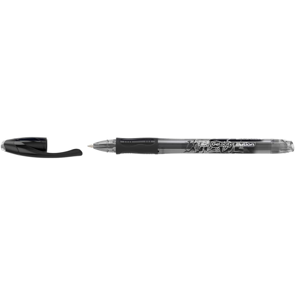 Penna gel cancellabili BIC Gel-ocity Illusion M 0,7 mm nero 943441