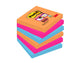Foglietti riposizionabili Post-it® Super Sticky Bangkok 76x76 mm assortiti conf. 6 blocchetti da 90 ff - 654-6SS-EG