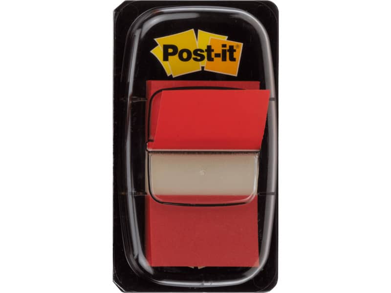 Segnapagina removibili Post-it® Index Medium con dispenser rosso 50 segnapagina - 680-1