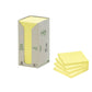 Foglietti Post-it® Notes Giallo 76x76 mm carta riciclata Torre da 16 blocchetti da 100 ff - 654-1T