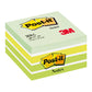 Foglietti riposizionabili Post-it® Notes Cubo 76x76 mm verde pastello 2028-G