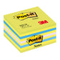 Foglietti riposizionabili Post-it® Notes Cubo Neon 76x76 mm 450 ff blu neon 2028-NB