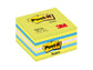 Foglietti riposizionabili Post-it® Notes Cubo Neon 76x76 mm 450 ff blu neon 2028-NB