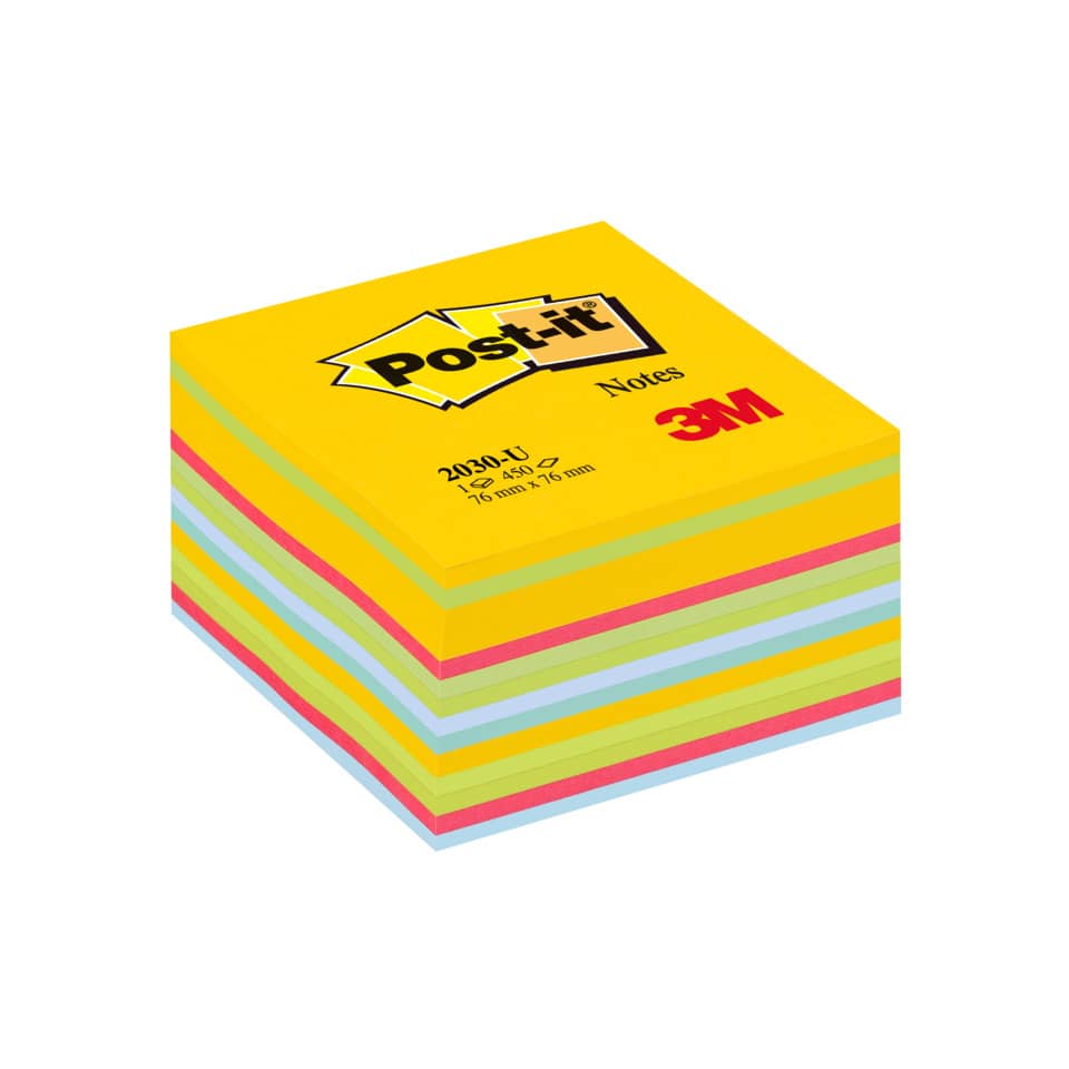 Foglietti riposizionabili colorati Post-it® Notes Cubo Neon assortiti 2030 U