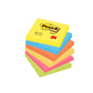 Foglietti riposizionabili Post-it® Notes Energy 76x76 mm neon assortiti conf. 6 bloc. da 100 ff - 654-TFEN