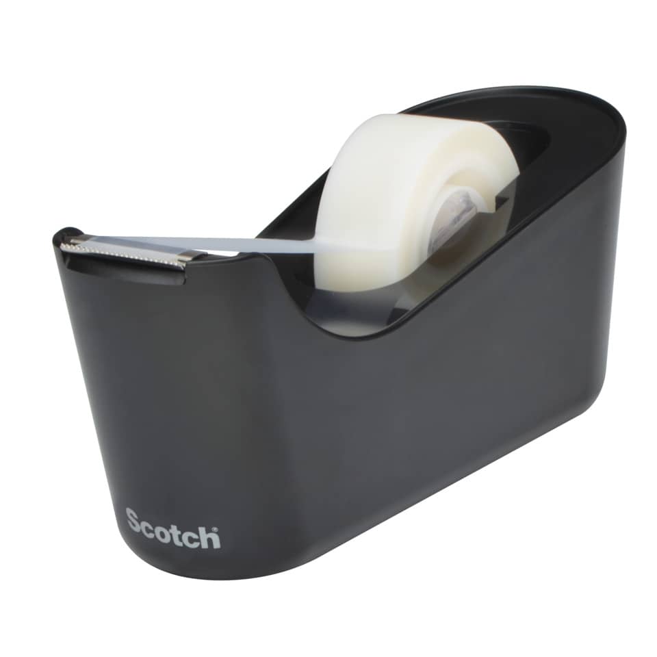 Dispenser per nastro adesivo Scotch® Magic™ Classic nero + 1 rotolo 19 mm x 33 m - C18-B Black