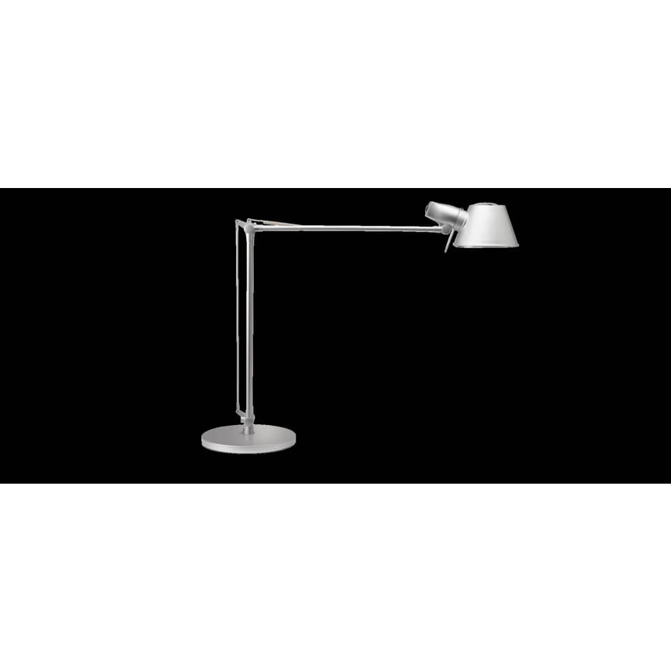 Lampada da scrivania MAUL a risparmio energetico MAULrock con morsetto metallo argento E27 15 W - 8234195