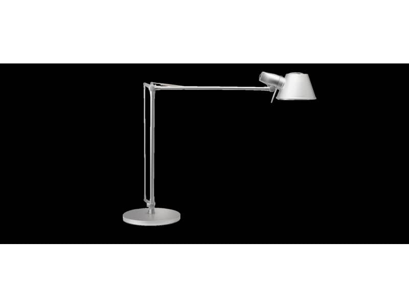 Lampada da scrivania MAUL a risparmio energetico MAULrock con morsetto metallo argento E27 15 W - 8234195