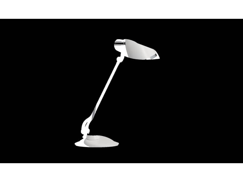 Lampada da scrivania MAULstarlet metallo cromato bianco E27 8 W 8231002