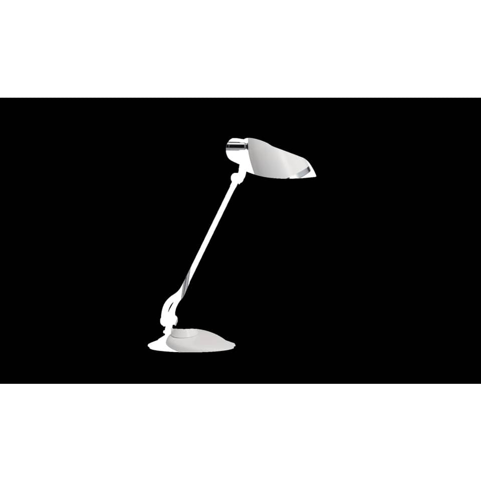 Lampada da scrivania MAULstarlet metallo cromato bianco E27 8 W 8231002
