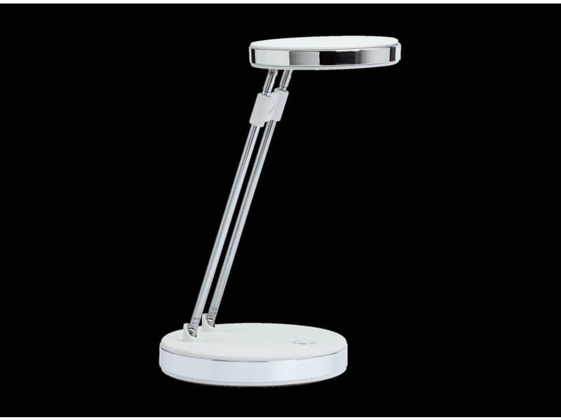 Lampada da scrivania a LED MAULpuck acciaio bianco 8201202