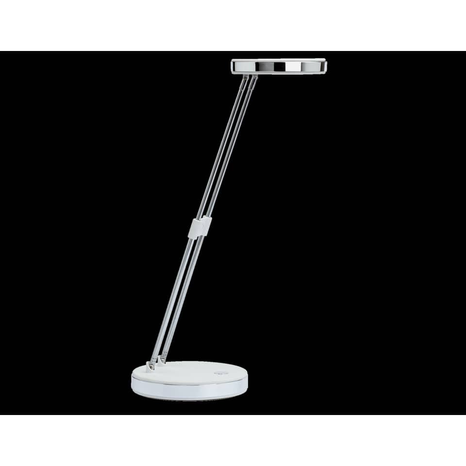 Lampada da scrivania a LED MAULpuck acciaio bianco 8201202