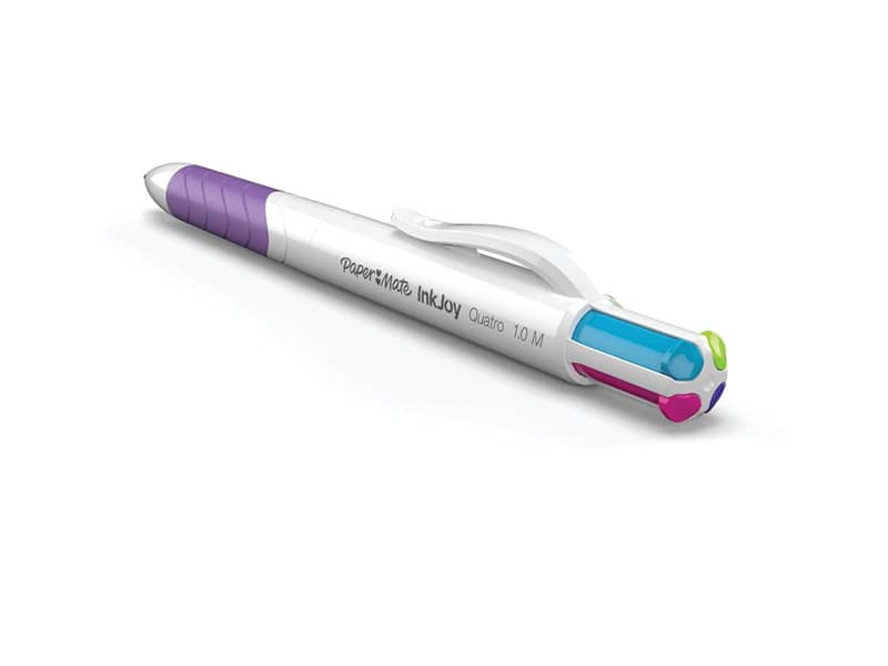 Penna a sfera a scatto Paper Mate Inkjoy Quatro ULV M 1 mm 4 colori fun S0977270
