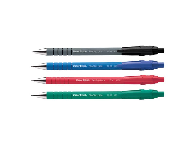 Penna a sfera a scatto Paper Mate Flexgrip Ultra M 1,0 mm assortiti espositore a 36 - S0189343