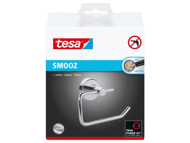 Portarotolo WC senza coperchio tesa Smooz rimovibile e riutilizzabile 40314-00000-00