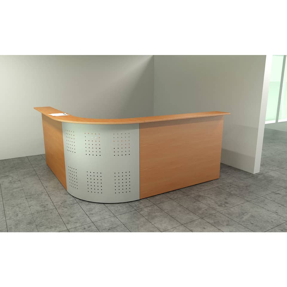 Bancone reception Artexport Presto lineare 140x30x115h cm noce chiaro RB/140/4