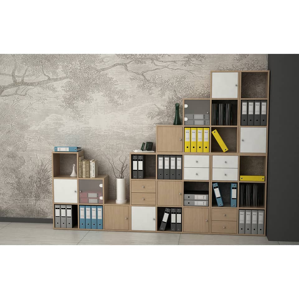 Libreria componibile Artexport Maxicolor - 9 caselle - 104x29,2x103,9 cm - Rovere 9MaxC-C