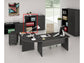 Mobile a giorno medio Artexport Presto 2 ripiani regolabili 80x35x120 cm nero venato frassino - 035/8