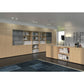 Armadio alto componibile Artexport 2898 - 2 ante basse + 2 ante medie in vetro - 90x45,8x200 cm - rovere