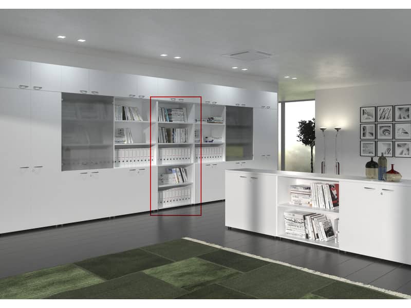 Mobile a giorno alto componibile Artexport 2898 90x44x200 cm - Bianco AR-ST-3