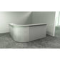 Bancone reception Artexport Presto lineare 80x30x115h cm grigio RB/80/9