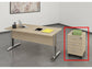 EC - Cassettiera a tre cassetti montata Artexport Presto 41,8x52x59,5 cm rovere - 60019/C