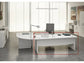 Scrivania Artexport Flex - 160x80x73 cm bianco - fianchi a pannello in melaminico - JPB160-3