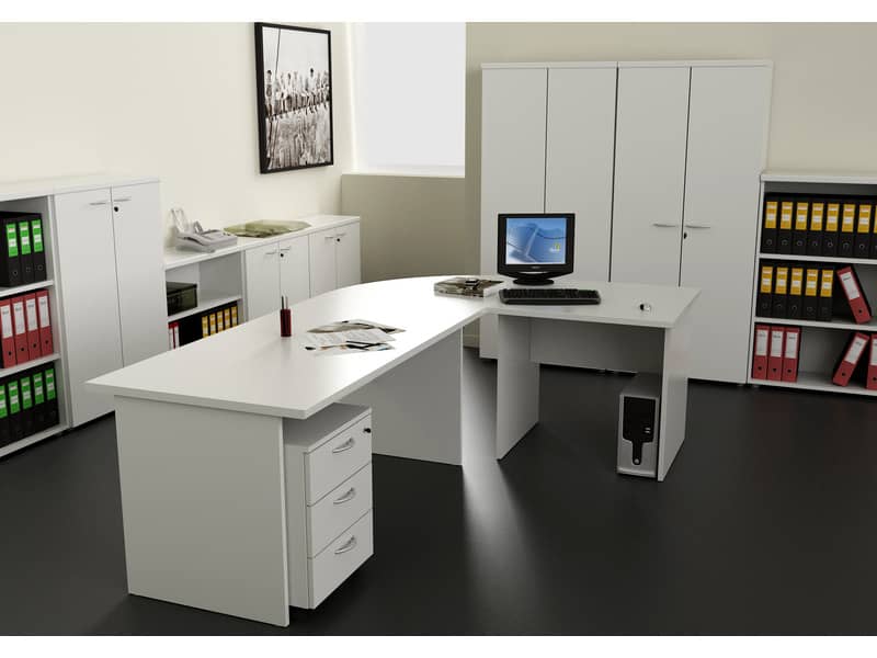 Mobile a giorno alto Artexport Presto 3 ripiani regolabili 80x35x180 cm bianco 038+039/3