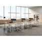 Postazione aggiuntiva doppia Bench per open space Artexport Bridge 180x168x72,5 cm - rovere - BENCH180X2-SEGUITO-C