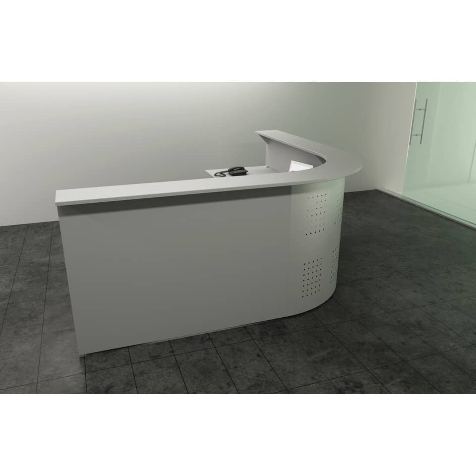 Bancone reception Artexport Presto lineare 80x30x115h cm grigio RB/80/9