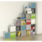 Coppia di antine per libreria componibile Artexport Maxicolor - 32,2x32,2 cm - grigio alluminio