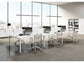 Postazione aggiuntiva doppia Bench per open space Artexport Bridge 160x168x72,5 cm - bianco - BENCH160X2-SEGUITO-3