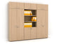 Mobile a giorno alto componibile Artexport 2898 90x44x200 cm - Rovere AR-ST-C