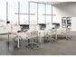 Pannello divisorio + staffe supporto per postazione open space Artexport Bridge 160x40 cm - bianco - PAN-160+BTAA-3