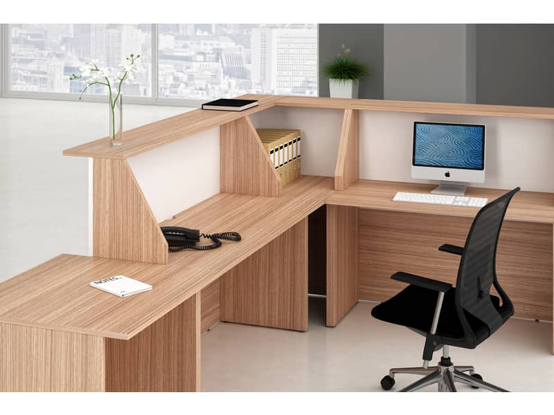 Bancone reception Artexport Musa 120x76x117 cm ciliegio arabis-bianco 2824-B12-K3