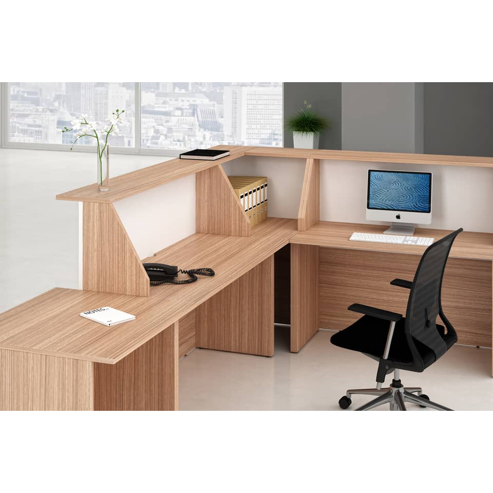 Bancone reception Artexport Musa 120x76x117 cm ciliegio arabis-bianco 2824-B12-K3