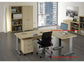 Scrivania Artexport Presto 80x80xH.72cm piano faggio - fianchi in metallo a L color alluminio - 001+30511/6