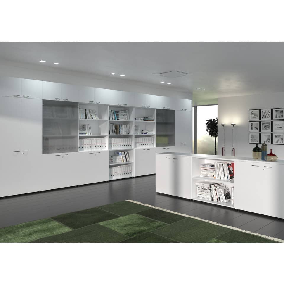 Armadio alto componibile Artexport 2898 - 2 ante alte - 90x45,8x200 cm - Bianco AR-ST+AR-AA-3